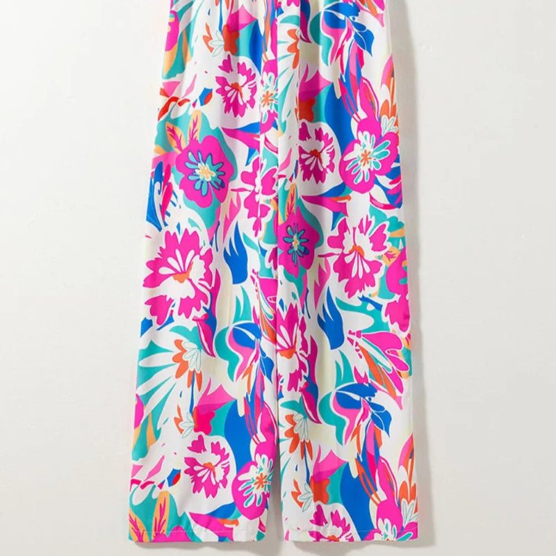 Printed Wide Leg Pants - runwayfashionista.com