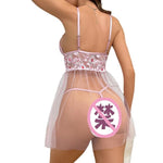 Lace Strap Cross Two Piece Set