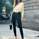 Long Sleeve Temperament Style Top