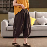 Tied Harem Pants: Edgy Linen Style