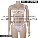 Lace Underwear Bra and Panty Set - runwayfashionista.com