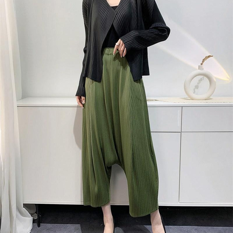 Wrinkled Harem Pants