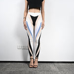 High waisted elastic leggings - nude
