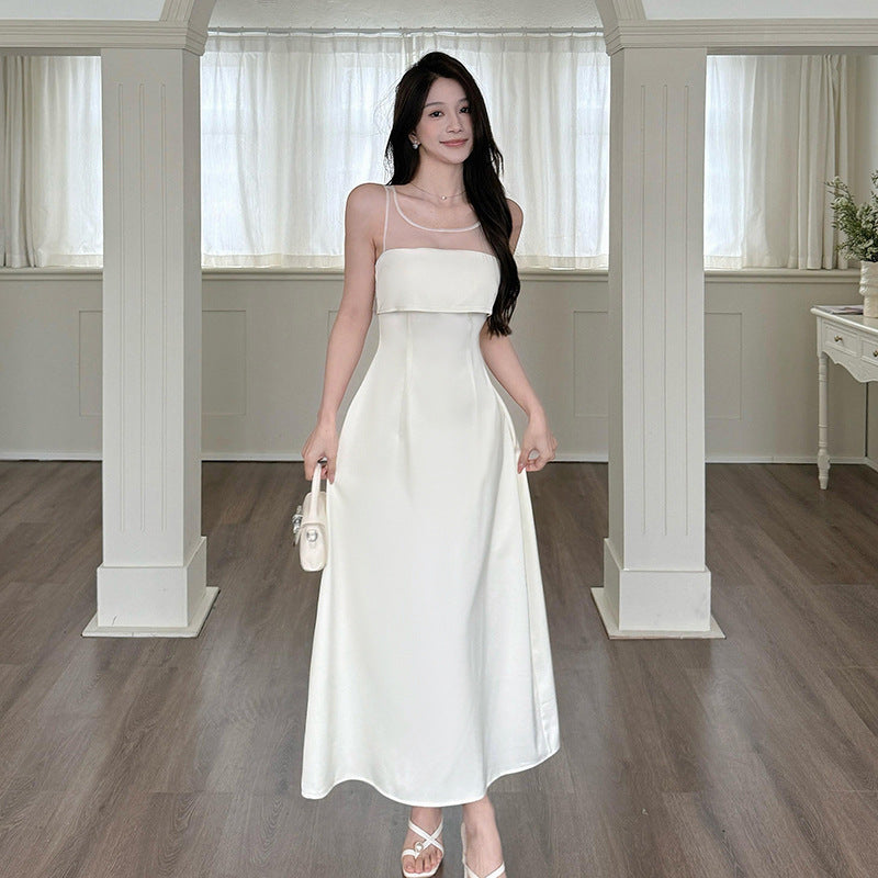 Mesh Cinch Midi Dress: Summer Edge & Elegance