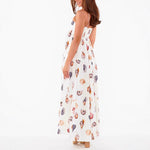 Seashell Print Pocket Midi Dress - White