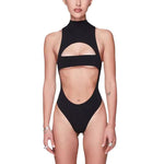 Hollow Out Navel Slimming Jumpsuit