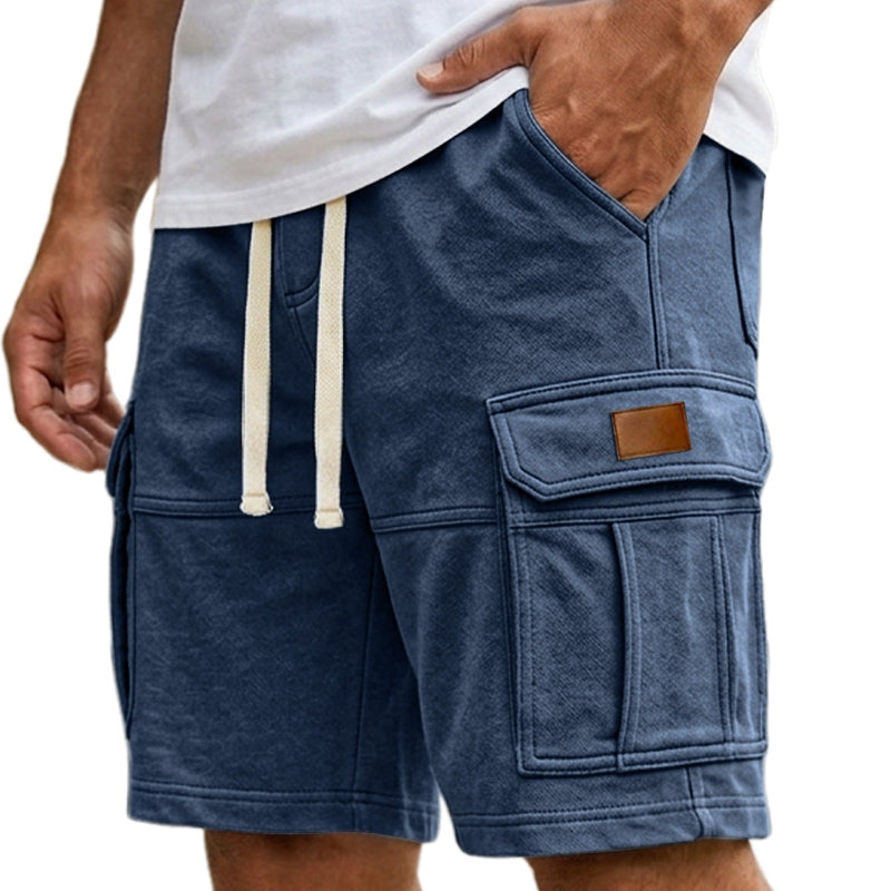 Cargo Shorts With Pockets - dark blue