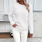 Twist Round Neck Pullover Sweater