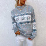 Half Turtleneck Sweater - blue