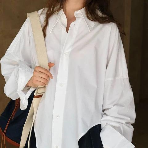 Loose silhouette casual top - runwayfashionista.com