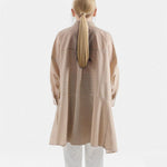 Loose Silhouette Long Striped Shirt