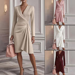 Commuter A-line Midi Party Dress