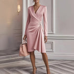 Commuter A-line Midi Party Dress