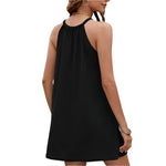 Eyelet sleeveless mini dress - runwayfashionista.com