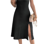 Wide strap dress and detachable long sleeve set - runwayfashionista.com