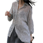 Unique shirt with slight transparency-runwayfashionista.com