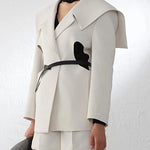 Long sleeve single button blazer - runwayfashionista.com
