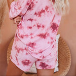 Graffiti tie dye casual two-piece set - runwayfashionista.com