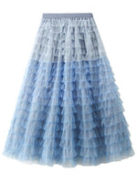 Mesh Skirt Designer High Elastic Waist - runwayfashionista.com
