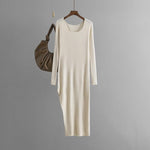Slim Filt Long Dress