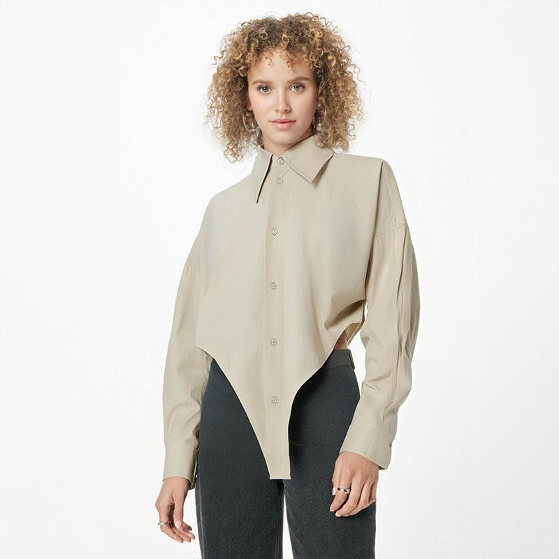 Loose silhouette casual top - runwayfashionista.com