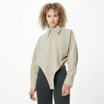 Loose silhouette casual top - runwayfashionista.com