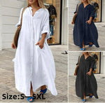 Long Sleeve Oversize Shirt Dresses