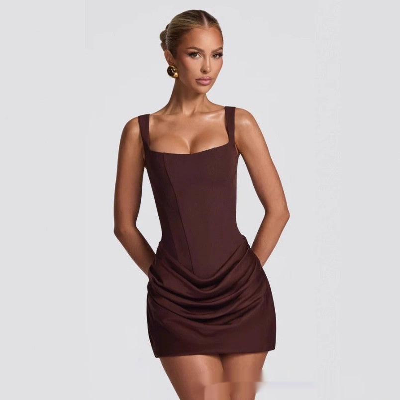 Graceful Sleeveless Mini Dresses