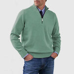 Stand Collar Zipper Sweater