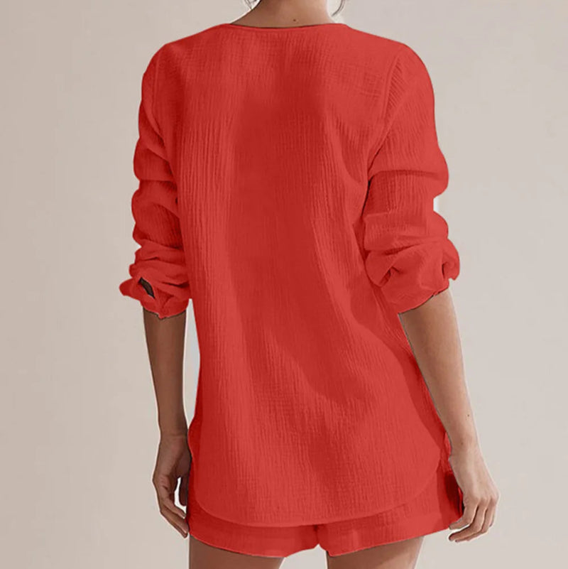 Summer Pajamas Made of Pure Cotton Gauze - runwayfashionista.com