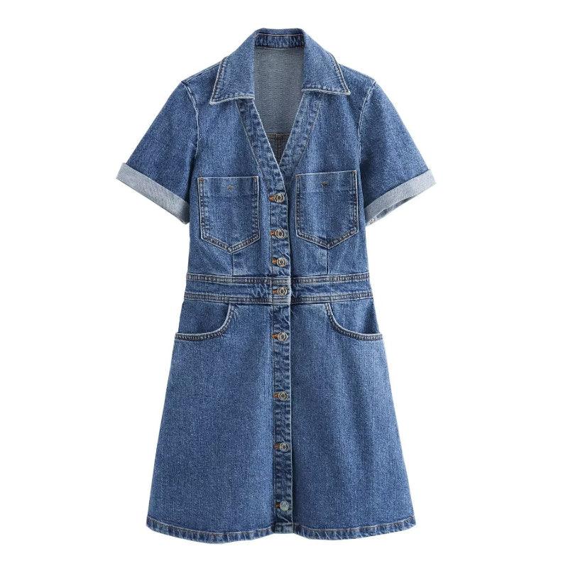 Trendy Denim Mini Dress