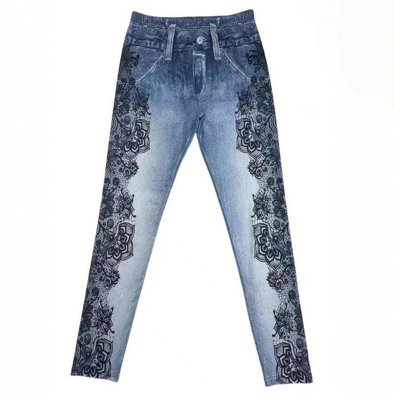 High Waist Tapered Jeans