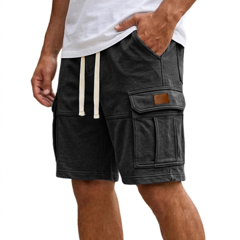 Cargo Shorts With Pockets - black