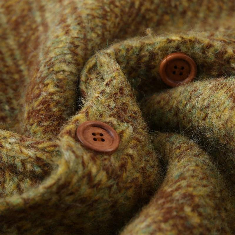 Loose and Lazy V-Neck Knitted Cardigan