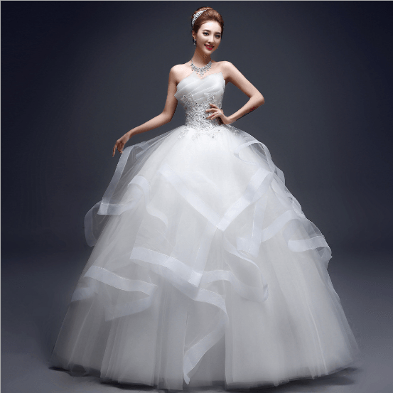 Strapless Bridal Ball Gowns - runwayfashionista.com