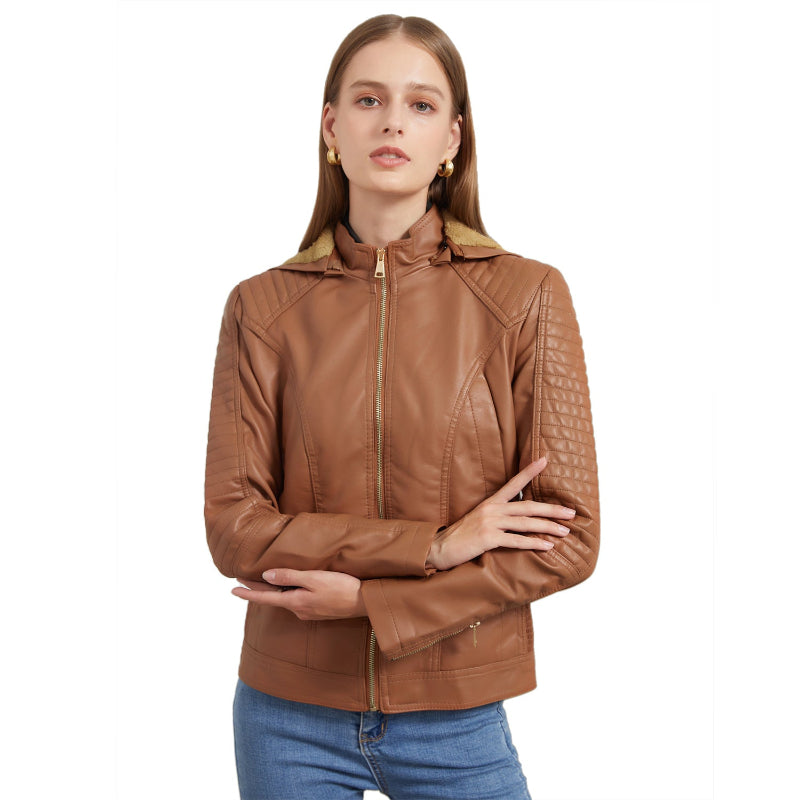 Gemini saidHooded Long Sleeved Jacket: The Ultimate Urban Essential - brown