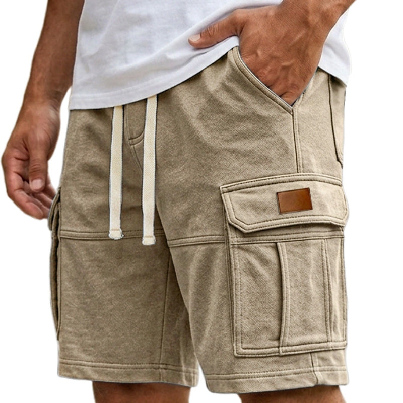 Cargo Shorts With Pockets - khaki