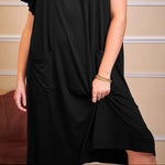 Chic Comfort: Plus Size Lounge Midi Dress