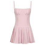 Pleated Perfection: One-Shoulder Mini Dress