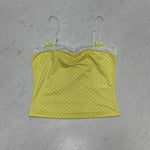 Polka Dot Perfection: Your New Strapless Crop Top!