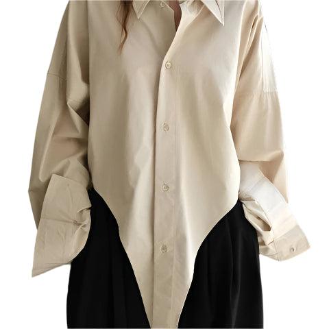 Loose silhouette casual top - runwayfashionista.com