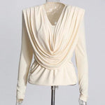 Long Sleeve Temperament Style Top