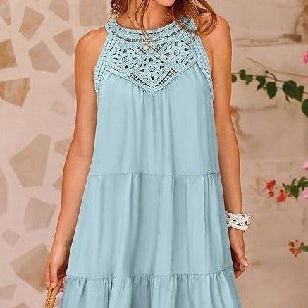 Hollow Out Backless Dress