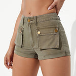 Khaki Denim Shorts: Street Trend Setter