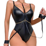 Patent Leather One-Piece Cosplay