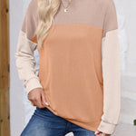 Round Neck Long Sleeve Sweatshirt - Runwayfashionista.com