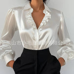 French-inspired White Lace Blouse