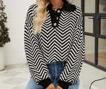Striped Knit Sweater - runwayfashionista.com