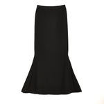High waisted and elegant fishtail long skirt