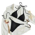 Hanging neck tie bikini